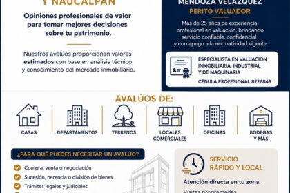 Avaluos en Ciudad Satelite y tlalnepantla