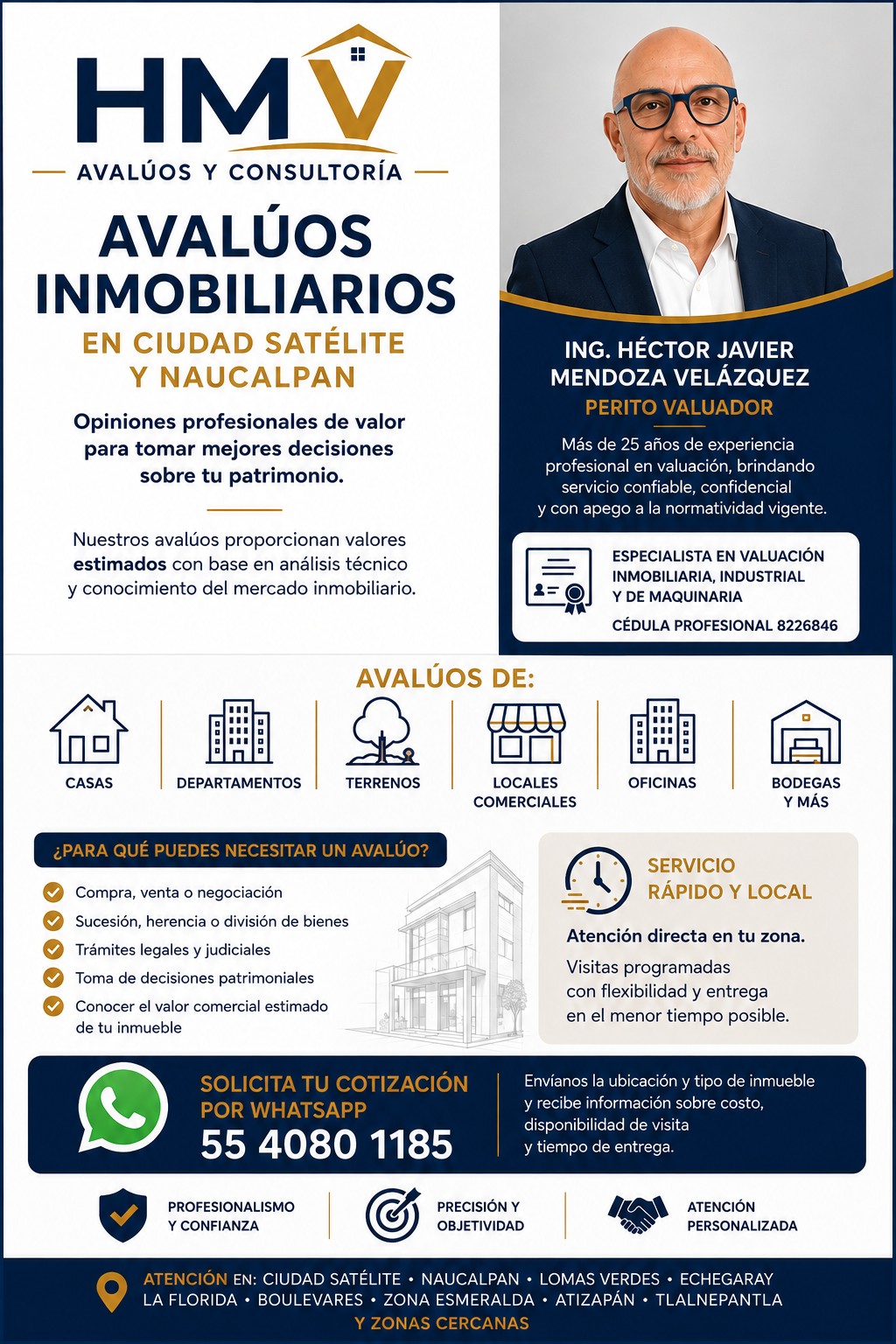 Avaluos en Ciudad Satelite y tlalnepantla