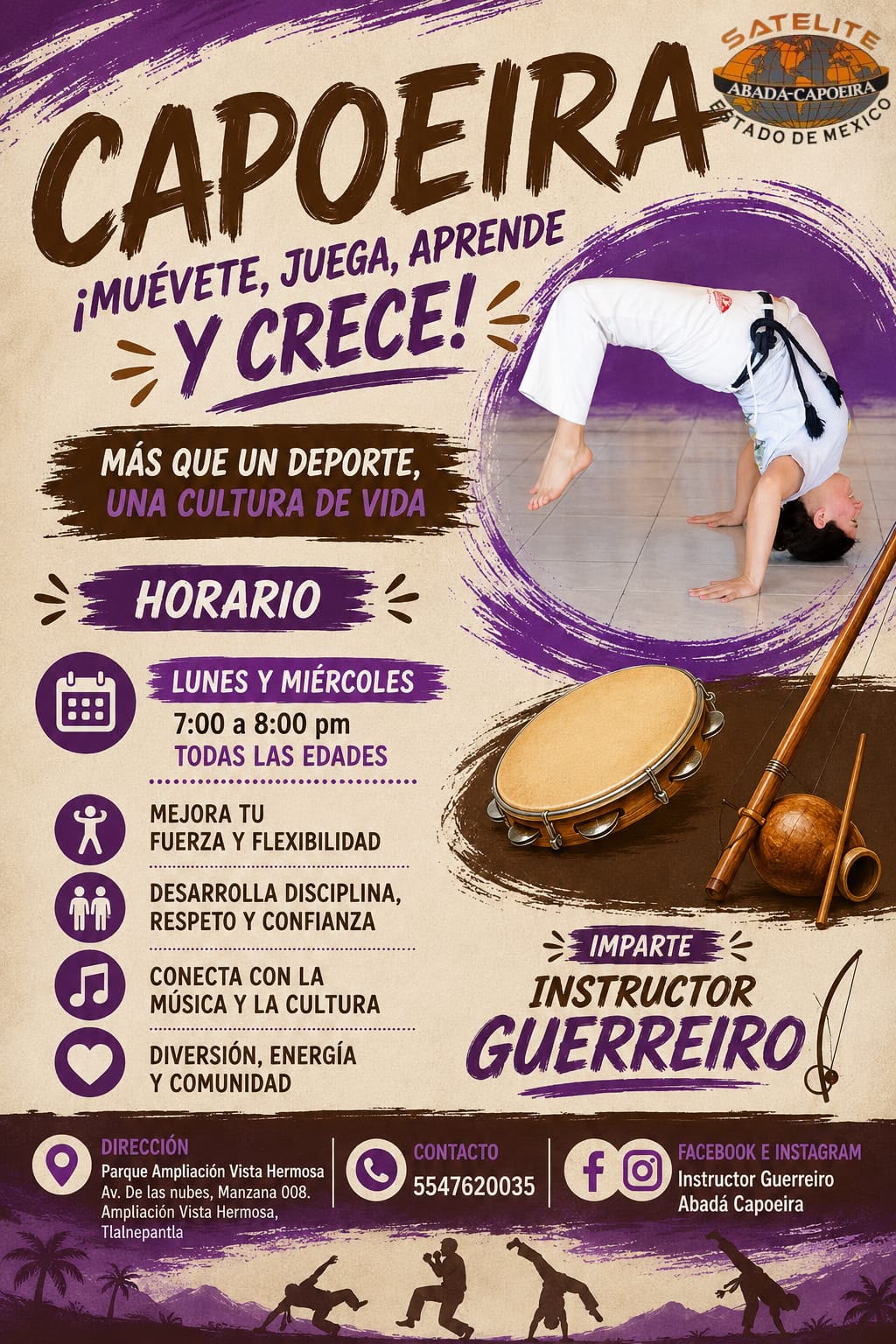Clases de capoeira en ciudad satelite