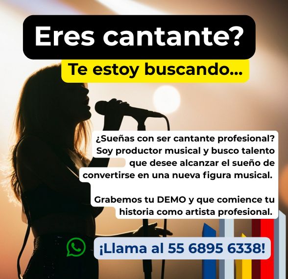 Grabacion de Demos musicales para cantantes en satelite