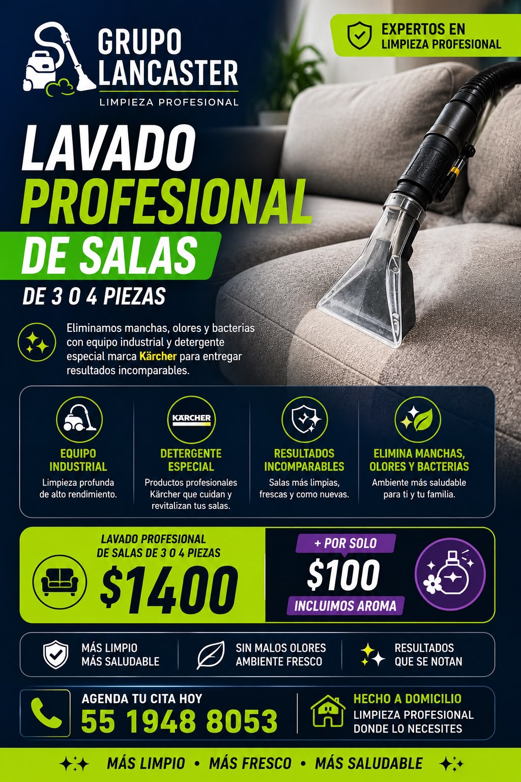 Lavado de Salas en Ciudad Satelite