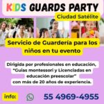 Servicio de guarderia infantil para eventos y fiestas en satelite