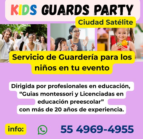 Servicio de guarderia infantil para eventos y fiestas en satelite