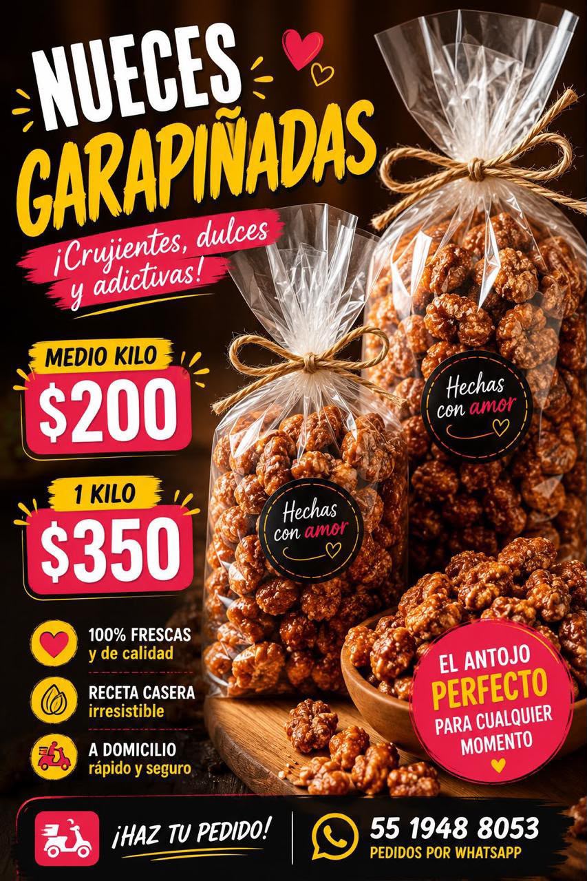 venta de nueces garapiñadas en satelite